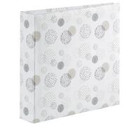 Hama Album photo à pochette 'Graphic Dots' (Album mémo, 200 photos 10 x 15cm, 100 pages blanches, Dim. 22.5x22cm, Idéal Scrapbooking, idée cadeau, Couverture Rigide, Poche à Carte Mémoire)
