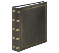 Hama Album photo à pochette 'Londres' (Album mémo, 200 photos 10 x 15cm, 100 pages blanches, Dim. 22.5x22cm, Idéal Scrapbooking, idée cadeau, Couverture Rigide effet cuir) Gris