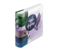 Hama Album photo à pochette 'Nature' (Album mémo, 200 photos 10 x 15cm, 100 pages blanches, Dim. 22.5x22cm, Idéal Scrapbooking, idée cadeau, Couverture Rigide, Poche à Carte Mémoire)