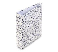 Hama Album Photo à pochette "Pepples" (200 photos 10x15cm, 100 pages, Format 19x25cm, Pochette pour CD, Motif Galets) Bleu & Blanc