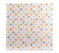 Hama Album photo à pochette Sixties Squares (Album mémo, 200 photos 10x15cm, 100 pages blanches, Dim. 22.5x22cm, Idéal Scrapbooking, idée cadeau, Couverture Rigide, Poche à Carte Mémoire) Multicolore