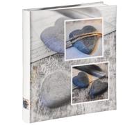 Hama Album Photo Catania (Taille de l'album 29 x 32 cm pour 300 Photos au Format 10 x 15 cm, 60 Pages, Papier stratifié, thématique Mariage/Vacances, Personnalisable) Gris