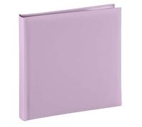 Hama Album Photo "Fine Art" 30x30cm (80 Pages Blanches, 320 Photos 10×15cm à coller, Intercalaires Papier Crystal, Livre photo idéal Scrapbooking DIY) Mauve Lilas