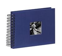 Hama Album Photo Fine Art (Format 24 x 17 cm, 50 Pages Noires, à Spirale) Bleu