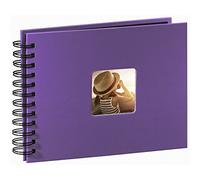 Hama Album Photo Fine Art (Format 24 x 17 cm, 50 Pages Noires, à Spirale) Lilas