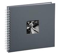 Hama Album Photo "Fine Art" (format 28 x 24 cm, 50 pages blanches, à spirale) Gris