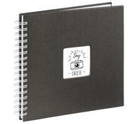 Hama Album Photo Fine Art (Format 28 x 24 cm, 50 Pages Blanches, à Spirale) Noir