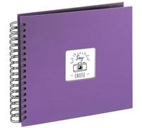 Hama Album Photo Fine Art (Format 28 x 24 cm, 50 Pages Noires, à Spirale) Lilas