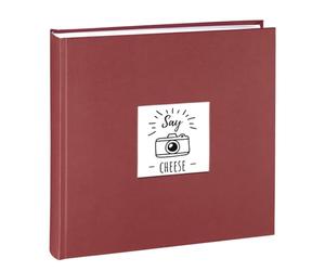 Hama Album Photo Fine Art (Format 30 x 30 cm, 100 Pages Blanches, sans Spirale) Bordeaux