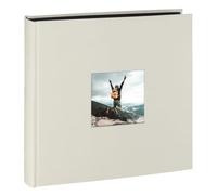Hama Album Photo Fine Art (Format 30 x 30 cm, 100 Pages Noires, sans Spirale) Craie