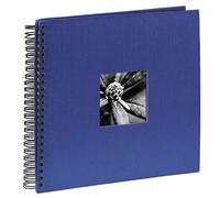 Hama Album Photo "Fine Art" (format 36 x 32 cm, 50 pages noires, à spirale) Bleu