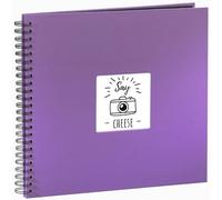 Hama Album Photo Fine Art (Format 36 x 32 cm, 50 Pages Noires, à Spirale) Lilas