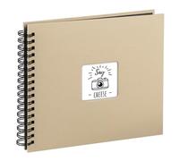 Hama Album Photo "Fine Art" (format 36 x 32 cm, 50 pages noires, à spirale) Taupe