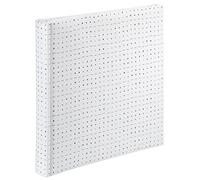 Hama Album Photo Grand Format 'Graphic' 30 x 30cm (320 photos 10x15cm à coller, 80 pages blanches avec intercalaires Papier Cristal, Album Scrapbooking DIY Livre photo à Personnaliser)