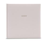 Hama Album Photo Grand Format 'Memories' 30x30cm (100 photos 10x15cm à coller, 50 pages noires, Couverture en Tissu, Album Scrapbooking DIY Livre photo à Personnaliser) Gris
