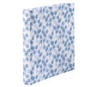 Hama Album Photo Grand Format Tree 30 x 30cm (320 photos 10x15cm à coller, 80 pages blanches avec intercalaires Papier Cristal, Album Scrapbooking DIY Livre photo à Personnaliser) Bleu