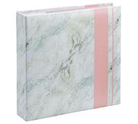 Hama Album Photo Minimax "Designline" (album De 22,5 X 22 Cm, Insertion Latéral De 200 Photos Format 10 X 15 Cm, Emplacement CD, 100 Pages (2 Photos/page), Inscription Possible) Marbling