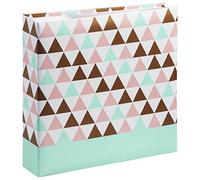 Hama Album photo minimax "Designline" (album de 22,5 x 22 cm, insertion latéral de 200 photos format 10 x 15 cm, emplacement CD, 100 pages (2 photos/page), inscription possible) Triangle