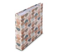 Hama Album Photo pochette et zone Mémo "Designline II" (200 photos 10x15cm,100 pages, Format 22.5x22cm, Pochette carte mémoire, Couverture Rigide avec Garnissage) Multicolore