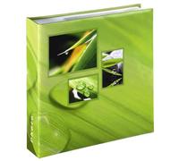 Hama Album Photo Singo (Album minimax, 22 x 22,5 cm, 100 Pages, pour 200 Photos au Format 10 x 15 cm) Vert