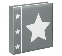 Hama Album photo "Skies" (album grand format, 22,5 x 22 cm, 100 pages, pour 200 photos au format 10 x 15 cm) Gris