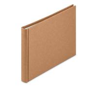 Hama Album photo Wrinkled 24×17 cm – 36 photos 10×15 cm, 36 pages blanches, couverture kraft marron
