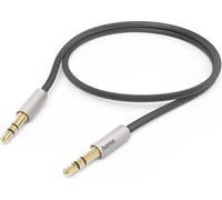 Hama AluLine Câble Aux 3,5mm jack, 0,5m, argent/noir