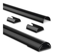 Hama Aluminium Cable Grommets Semi-Circular, 110 X 3,3 X 1,8 cm, Black