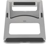 Hama Aluminium, support pour ordinateur portable, de 28 cm (11") à 40 cm (15.6"), pliable, aluminium, argent