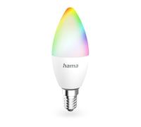 Hama Ampoule Connectée WIFI, Ampoule LED E14 Multicolore RVBB, 2700-6500K, Ampoule Smart Intelligente, Matter, Ampoule Alexa/Google Home, 4.9W, 470lm, Dimmable, comm. voc./appl