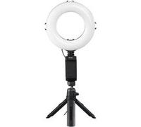 HAMA Anneau Lumineux LED + Mini-Pied - SpotLight Work Area 67 - Ringlight Smartphone et Tablette (00004644) G