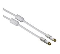 Hama Antenne Connecteur Coaxial - Couplage 1,5m 95dB Plaqué Or pour Prise