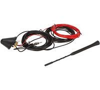 Hama Antenne de Toit pour Voiture, AM/FM et Dab/Dab+ (pour Dab/Dab+, AM/FM, antenne de Toit Flexible, Bande III, Bande L, fiche SMB (f), amplifiée électroniquement, Active, 12 V, pour Voiture) Noir