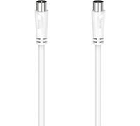 Hama antenne, SAT Câble de raccordement [1x Coaxial mâle - 1x Coaxial femelle] 0.75 m blanc