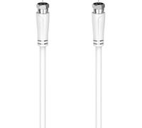 Hama antenne, SAT Câble de raccordement [1x F mâle - 1x F mâle] 5 m blanc