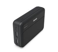 Hama Batterie Externe 10000mAh USB-C, Indicateur LED, Sorties 2xUSB-A, Gris | Power Bank Compact Certifié Avion, Indicateur Charge, Batterie de Secours Universelle Smartphone Tablette Écouteurs Enceintes