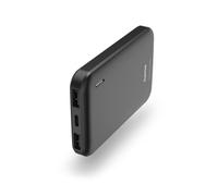 Hama Batterie externe Pocket 5 – 5000 mAh LiPo, Charge rapide USB‑C, 2 ports USB‑A – Gris anthracite