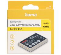 Hama Batterie LI-ION Bon Pour Nikon EN-EL5 Coolpix P510 P520 P530 P5000 P5100