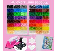 Hama Beads Box Embalagem mosaïque thermique Ferro Education perles, perles de repassage fusible perles Brinquedo bricolage, 24 48 72 noyaux 2.6MM 5MM 4pcs 2.6mm