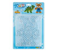 HAMA - Blister 2 plaques "Ourson et dinosaure" pour perles à repasser taille Maxi - Loisirs créatifs