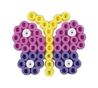 Hama - Blister Perles à Repasser Maxi Papillon - 100 Perles 10 mm - Plaque Papillon Transparente - Loisirs créatifs Enfants dès 3 Ans