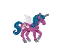 HAMA - Blister perles à repasser taille MIDI et 1 plaque Licorne - Loisirs créatifs - Dès 5 ans