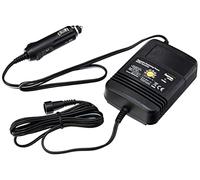 Hama Bloc d'alimentation allume-cigares (2000 mAh, stabilisé, pour allume-cigare, maximum 14V, variations de tension minimales, universelle, 8 fiches différentes) Noir