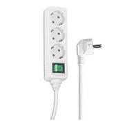 Hama Bloc multiprises, 3 prises, avec interrupteur, 3m, Blanc