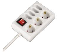 Hama Multiprise, 7 prises, avec interrupteur, 1,4 m, blanche
