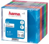 Hama - Boite À Cd/Dvd Slim Cd Pack De 25 Différents Coloris