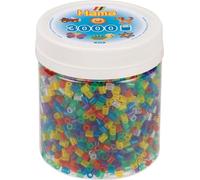 Hama Boîte de 3000 perles à repasser Midi Transparent Mix 53