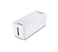 Hama Boîte de Rangement Câbles 'Maxi' (Cache câbles, pour Bureau, Maison, Rangement Chargeurs, Multiprises, Disques durs, 40.0x15.5x13.8cm) Blanc