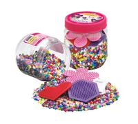 HAMA Boîte rose+plaques colorées 4000pcs