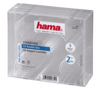 Hama Boîtier CD standard double, lot de 5